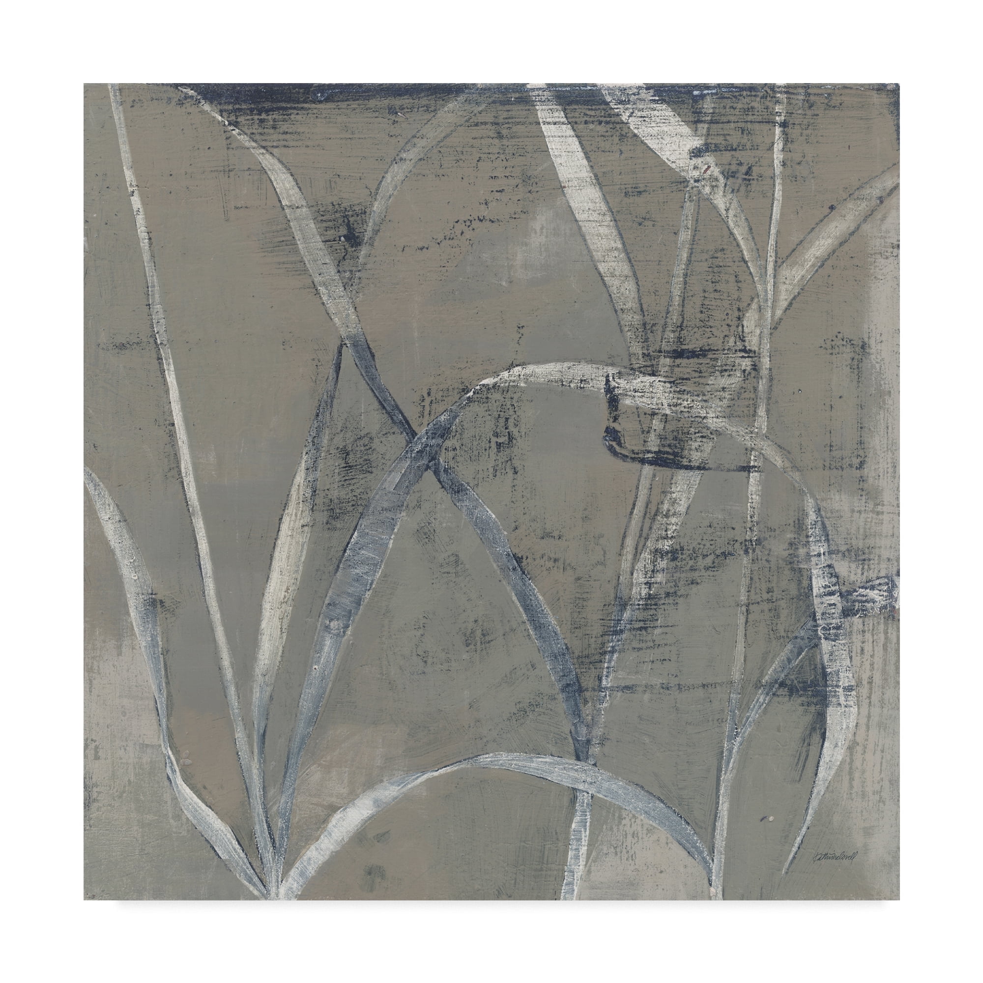 Trademark Fine Art 'In the Garden II Gray' Canvas Art by Kathrine Lovell