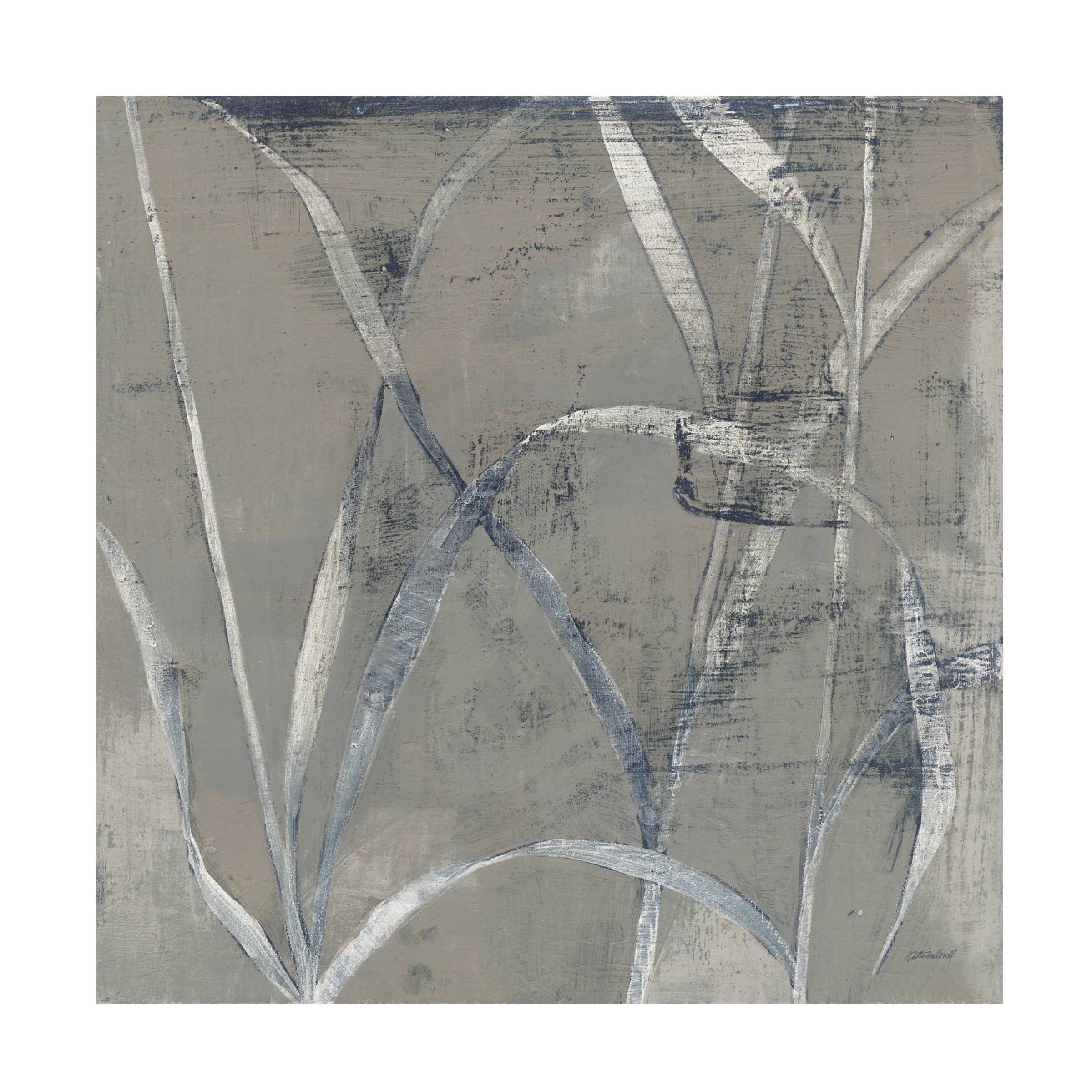 Trademark Fine Art 'In the Garden II Gray' Canvas Art by Kathrine Lovell
