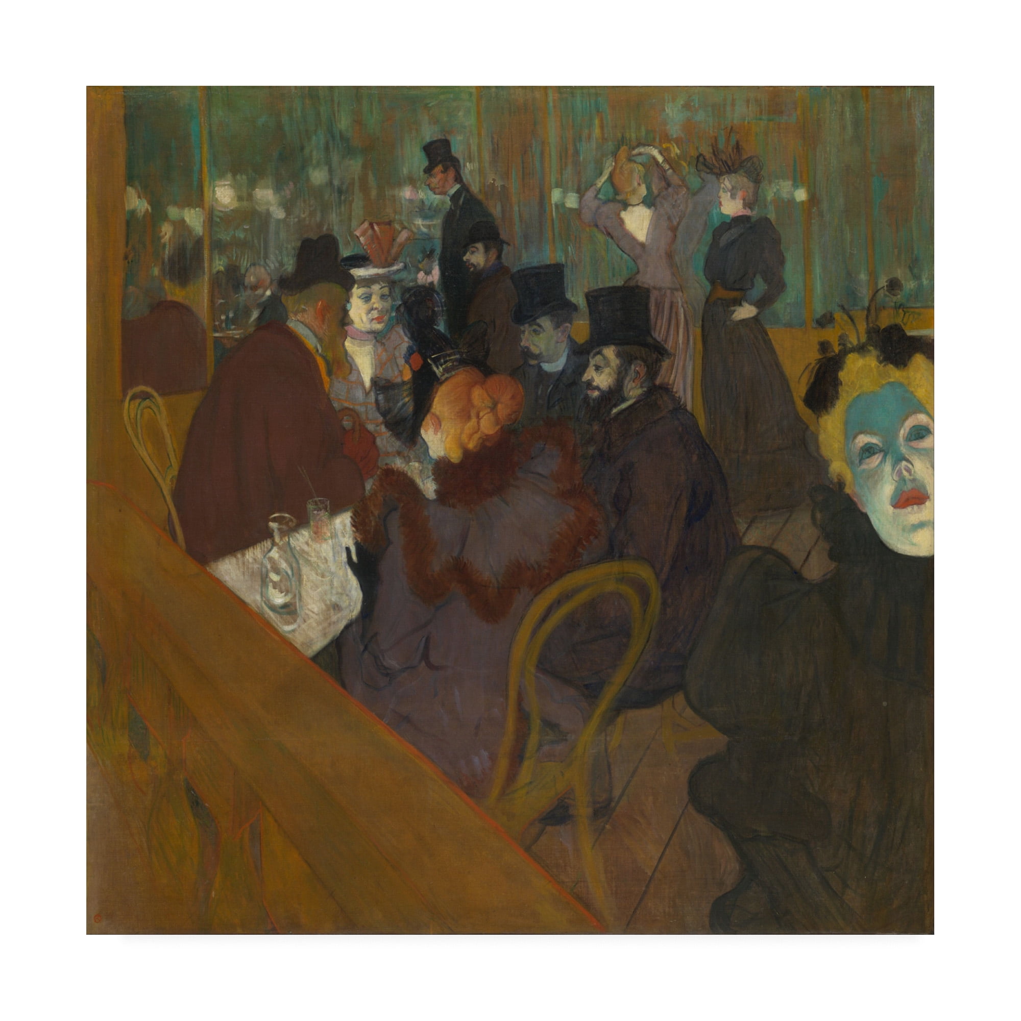 Trademark Fine Art 'In the Moulin Rouge' Canvas Art by Toulouse-Lautrec