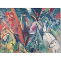 Trademark Fine Art Franz Marc In the Rain 1912 Canvas Wall Art - 14x19