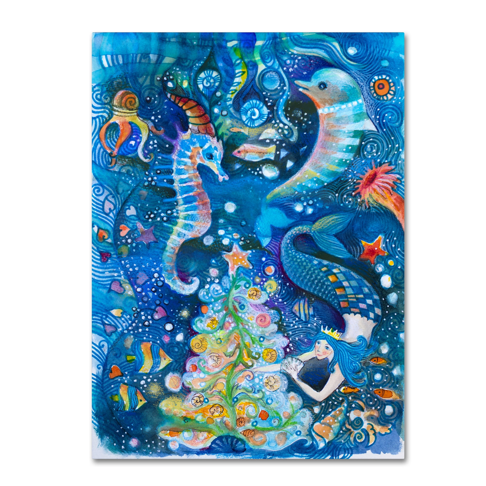 Trademark Fine Art 'In the Sea' Canvas Art by Oxana Ziaka