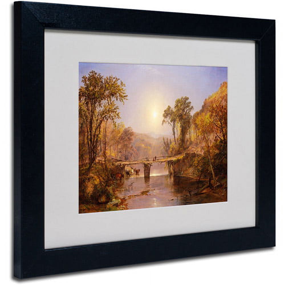 Trademark Fine Art "Indian Summer" Framed Canvas Art by Jasper Cropsey