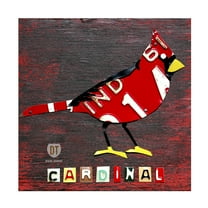 Trademark Fine Art 'Indiana Cardinal' Canvas Art by Design Turnpike
