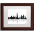 thumbnail image 1 of Trademark Fine Art "Indianapolis Indiana Skyline BG-1" Canvas Art by Marlene Watson, White Matte, Wood Frame, 1 of 4