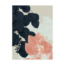 Trademark Fine Art 'Indigo And Blush Leaves III' Canvas Art by Jennifer Goldberger