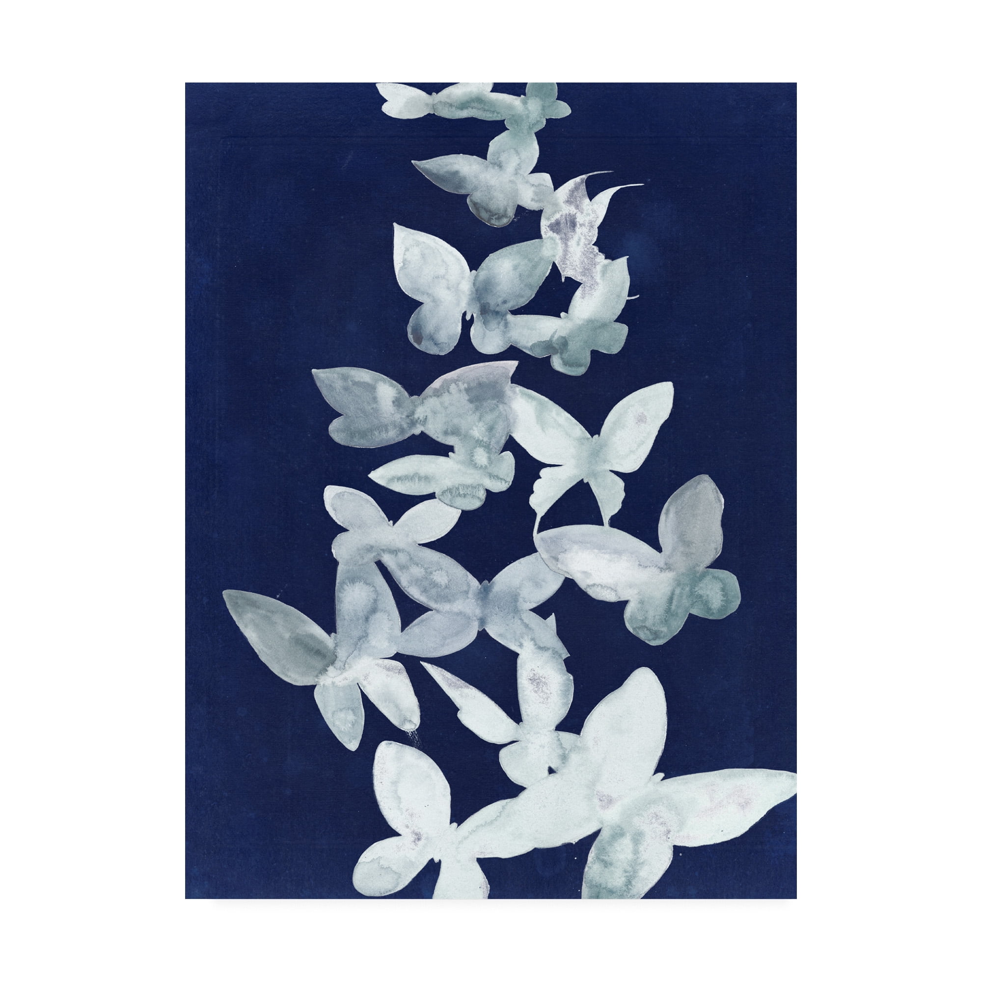 Trademark Fine Art 'Indigo Butterfly Falls I' Canvas Art by Grace Popp