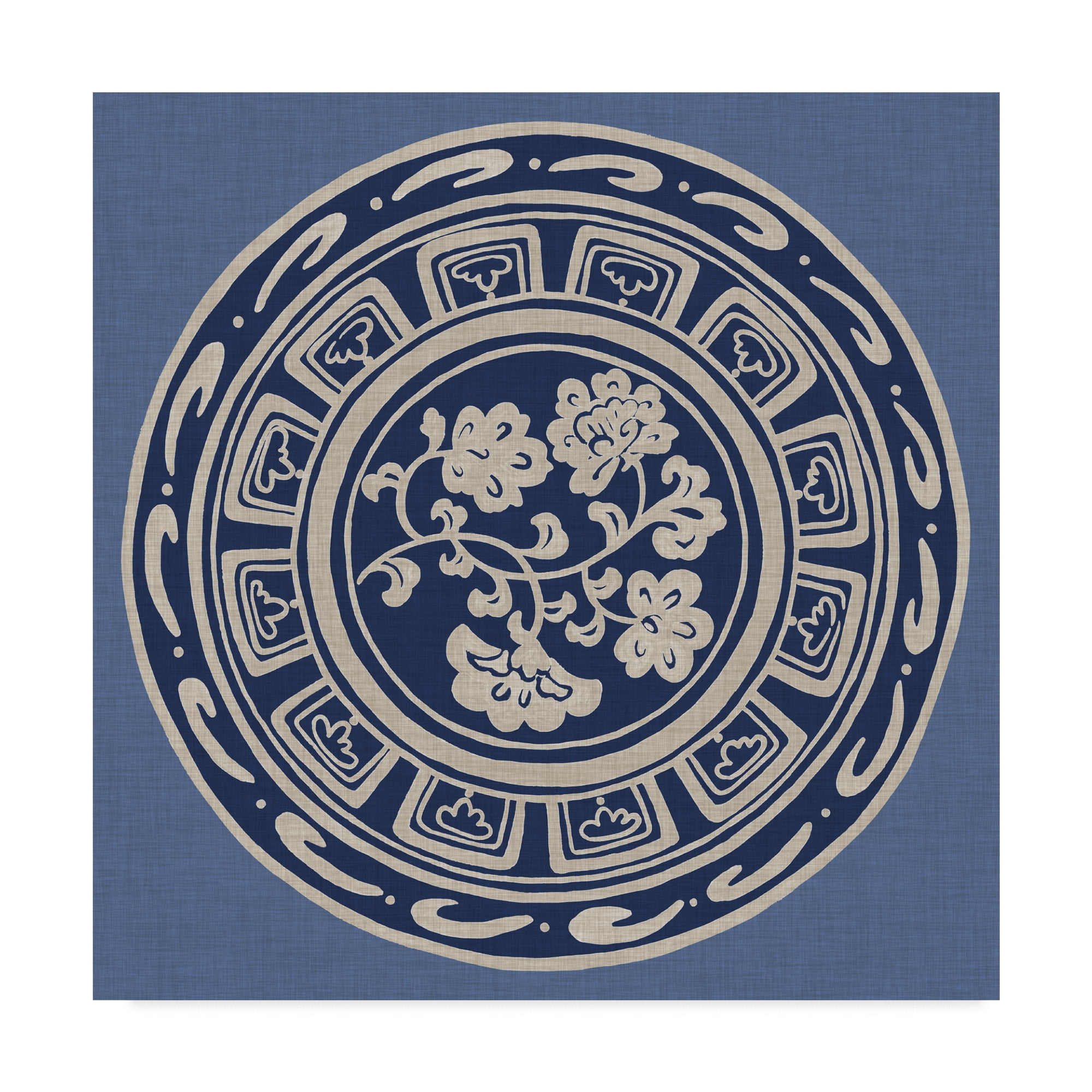 Trademark Fine Art 'Indigo Earthenware III' Canvas Art by Chariklia Zarris