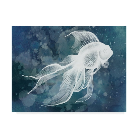 Trademark Fine Art 'Indigo Fish II' Canvas Art by Grace Popp