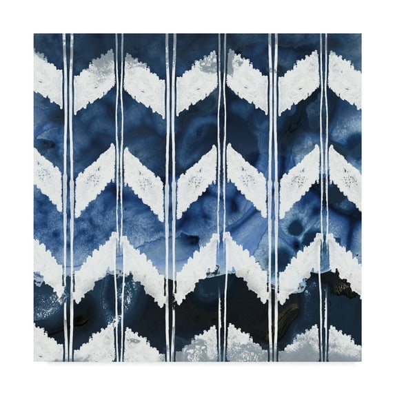 Trademark Fine Art 'Indigo Impression I' Canvas Art by June Erica Vess