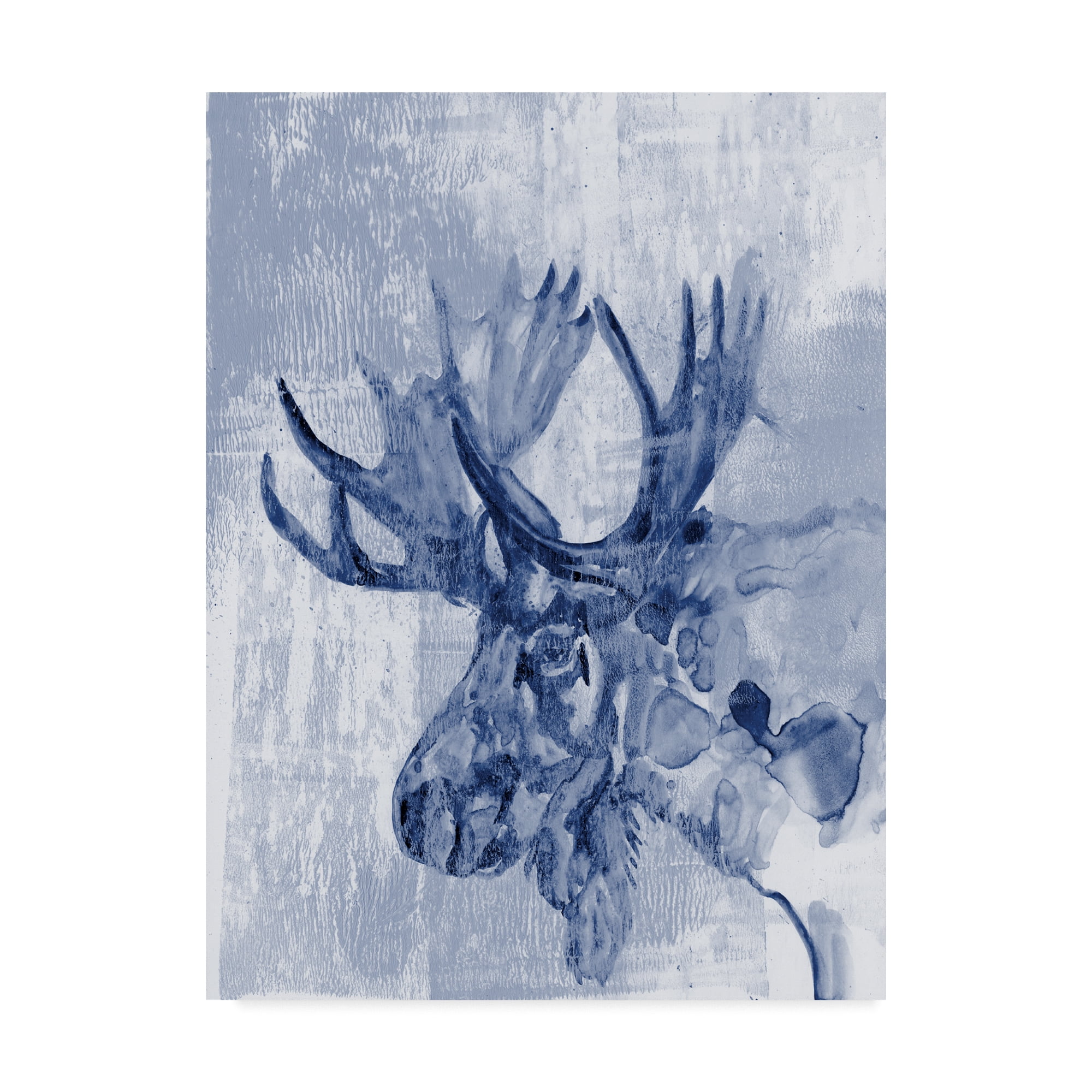 Trademark Fine Art 'Indigo Moose' Canvas Art by Jennifer Goldberger