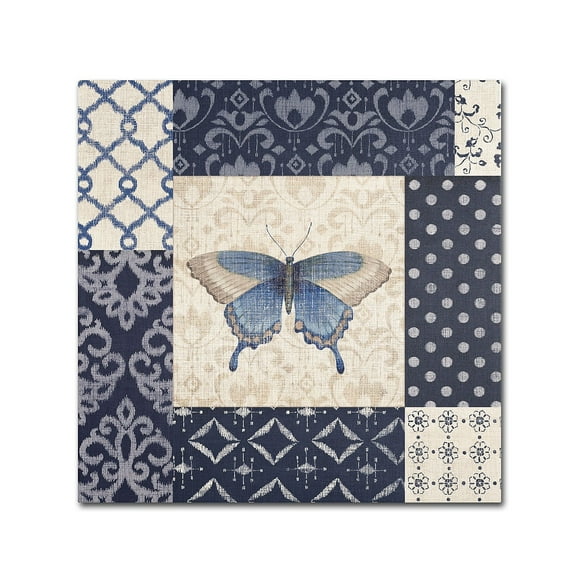 Trademark Fine Art "Indigo Nature I" Canvas Art by Daphne Brissonnet