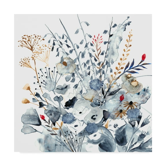 Trademark Fine Art 'Indigo & Ochre I' Canvas Art by Victoria Borges