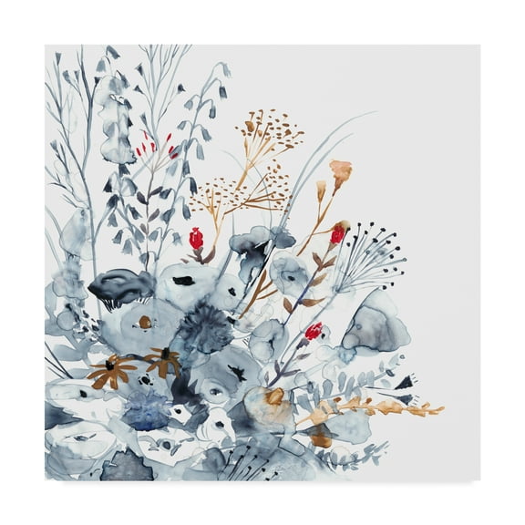 Trademark Fine Art 'Indigo & Ochre II' Canvas Art by Victoria Borges