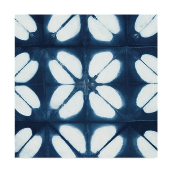 Trademark Fine Art 'Indigo Tiles I' Canvas Art by Chariklia Zarris