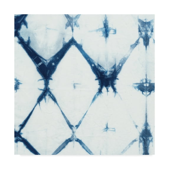 Trademark Fine Art 'Indigo Tiles IV' Canvas Art by Chariklia Zarris