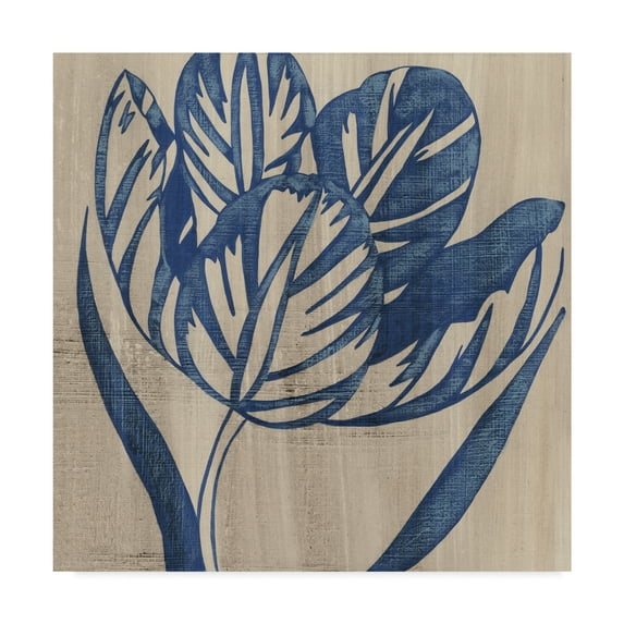 Trademark Fine Art 'Indigo Tulip' Canvas Art by Chariklia Zarris