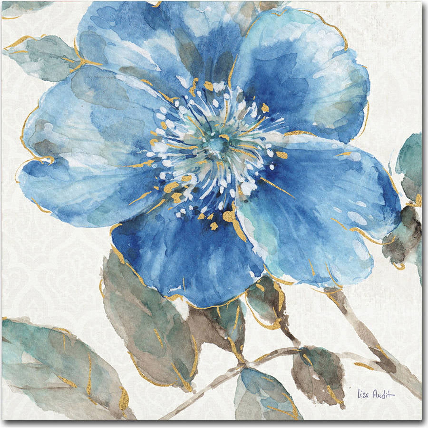 Trademark Fine Art "Indigold V" Canvas Art by Lisa Audit