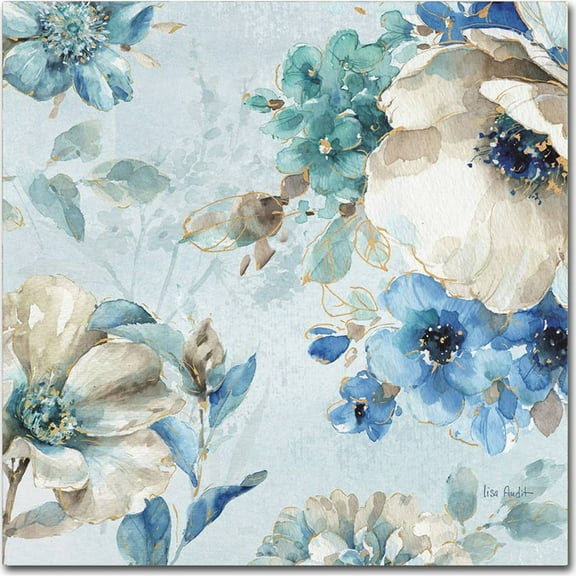 Trademark Fine Art "Indigold X" Canvas Art by Lisa Audit