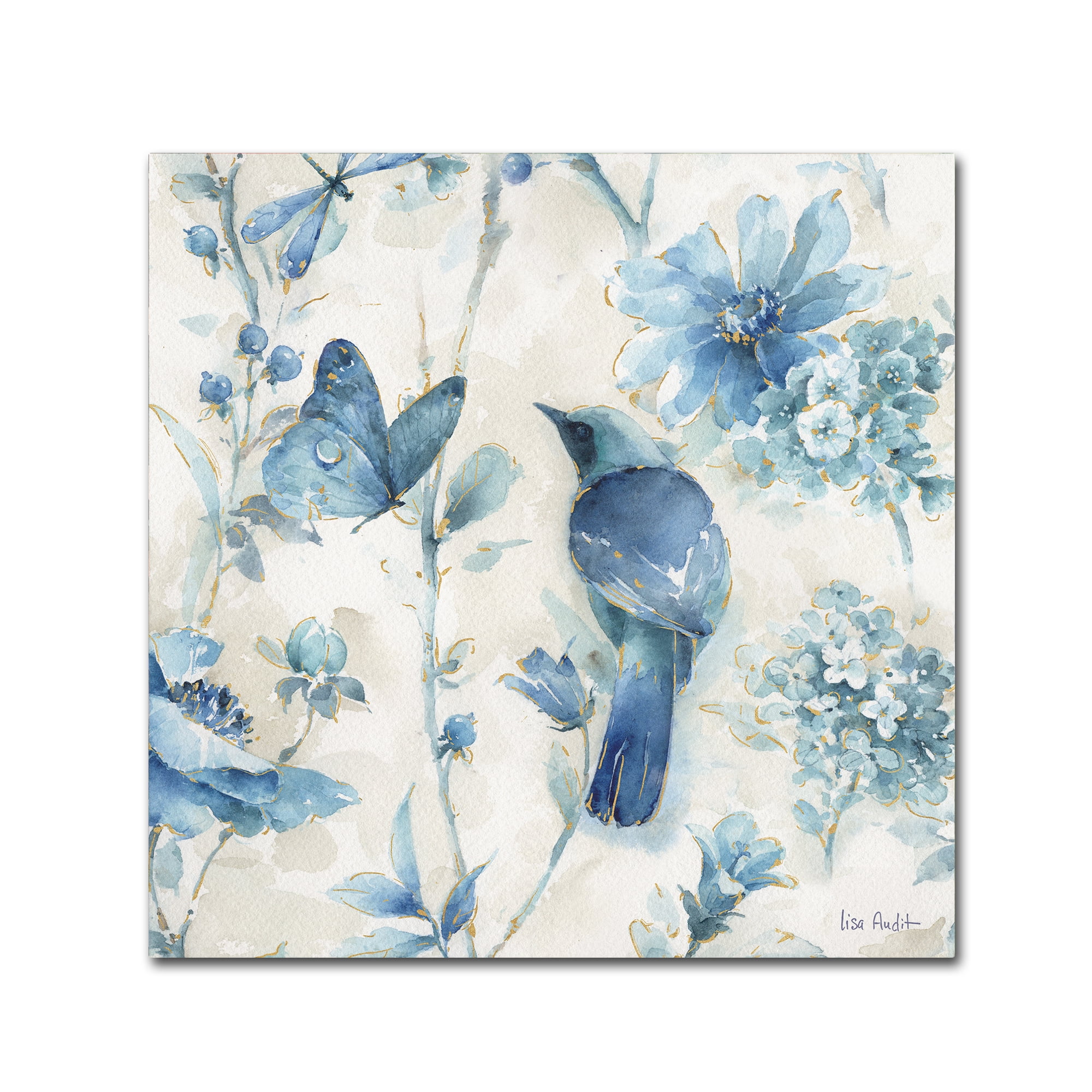Trademark Fine Art "Indigold XII" Canvas Art by Lisa Audit