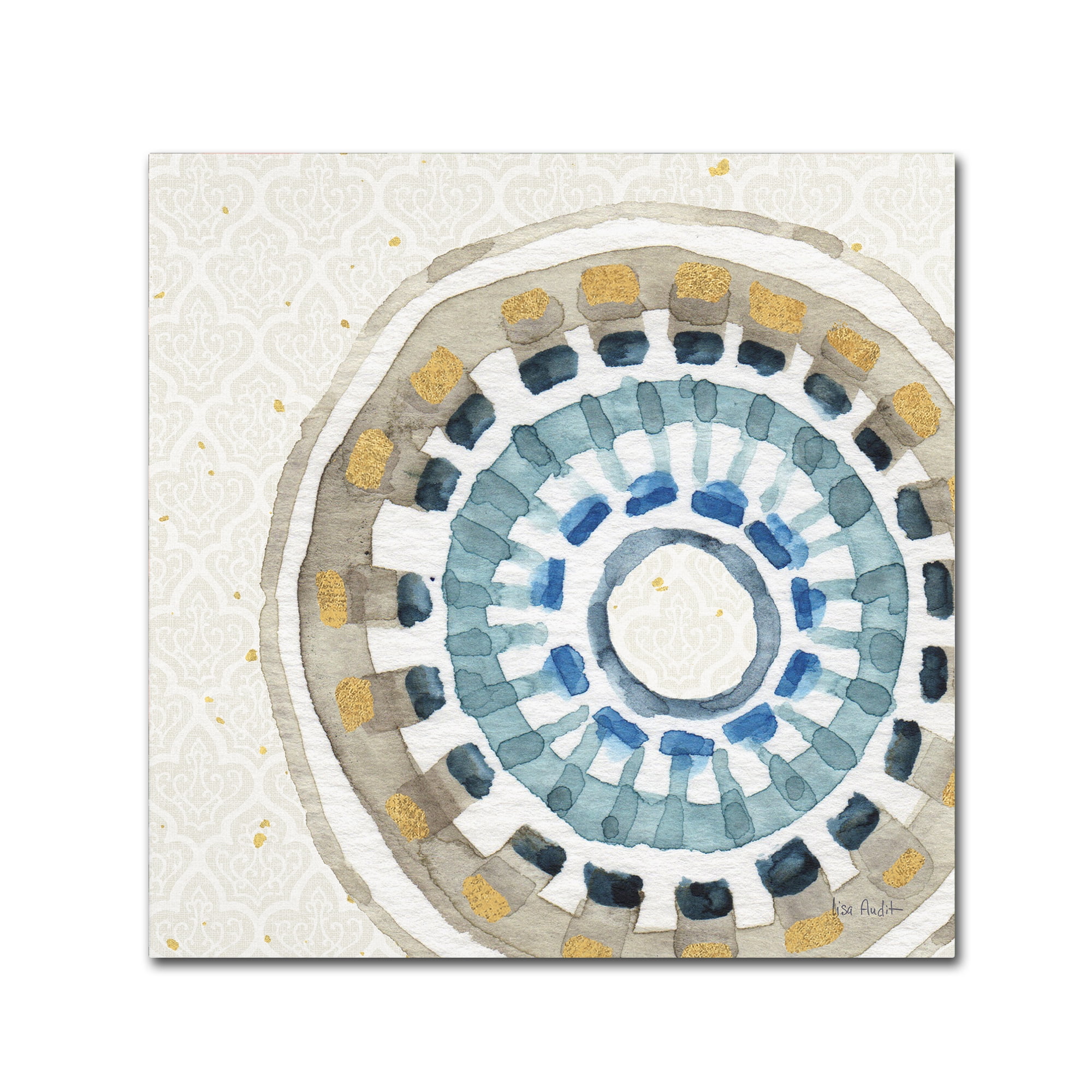 Trademark Fine Art "Indigold XIV" Canvas Art by Lisa Audit