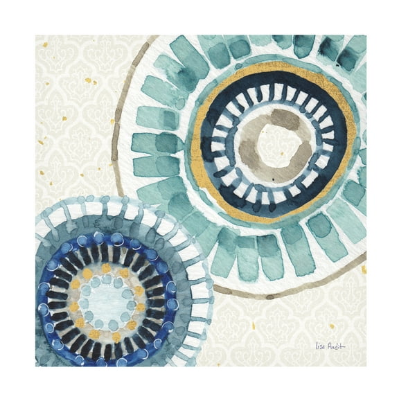 Trademark Fine Art "Indigold XV" Canvas Art by Lisa Audit