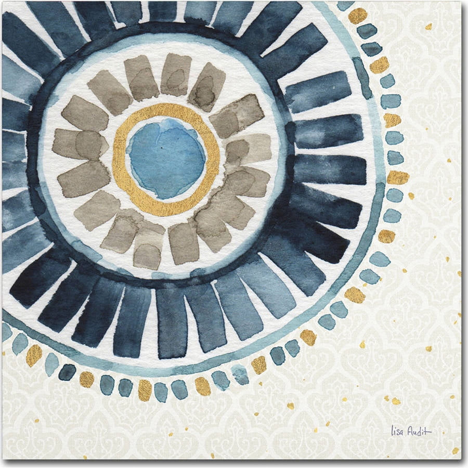 Trademark Fine Art "Indigold XVII" Canvas Art by Lisa Audit