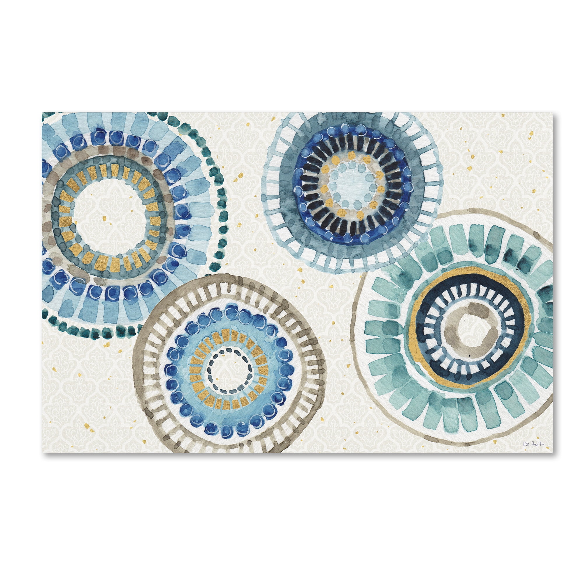 Trademark Fine Art "Indigold XXV" Canvas Art by Lisa Audit