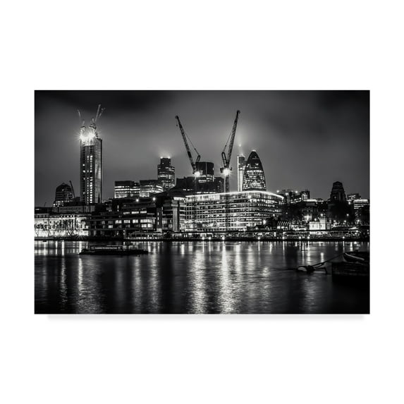 Trademark Fine Art 'Industrial Cityscape' Canvas Art by Giuseppe Torre