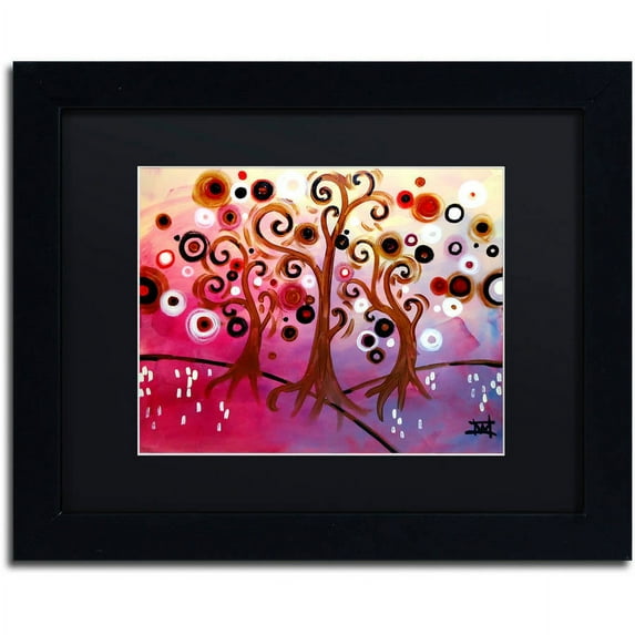 Trademark Fine Art "Infinite Treasures" Canvas Art by Natasha Wescoat, Black Matte, Black Frame