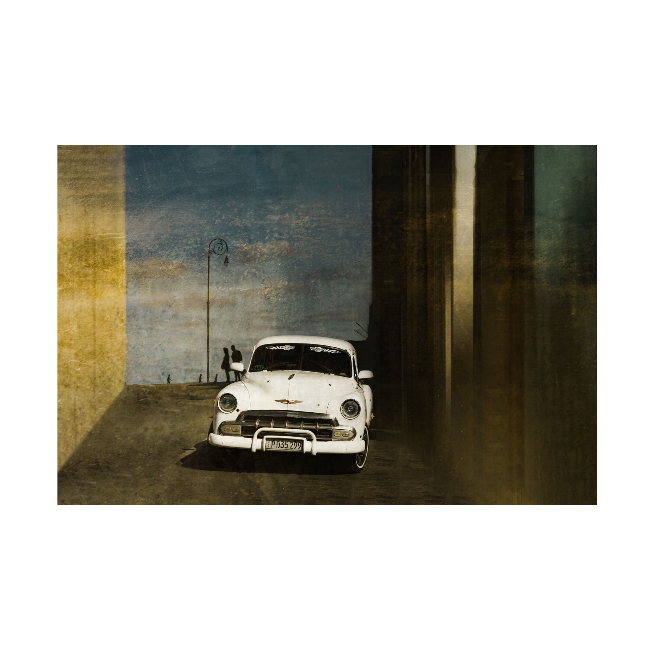 Trademark Fine Art Inge Schuster A White Car In Havanna Canvas Wall Art