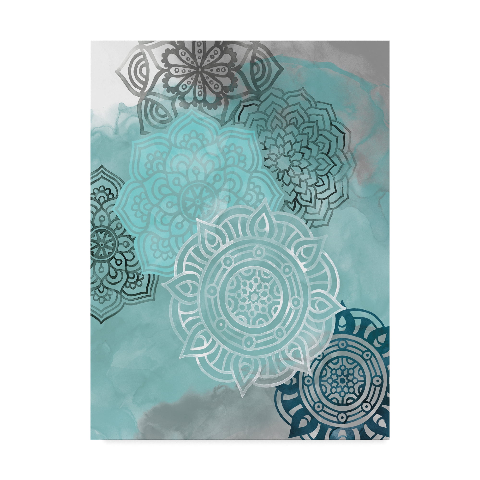 Trademark Fine Art 'Ink Blot Mandala II' Canvas Art by Grace Popp