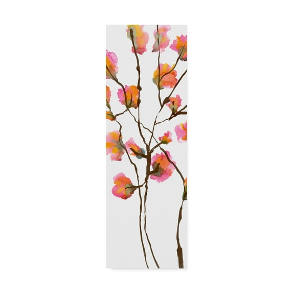 Trademark Fine Art 'Inky Blossoms I' Canvas Art by Deborah Velasquez