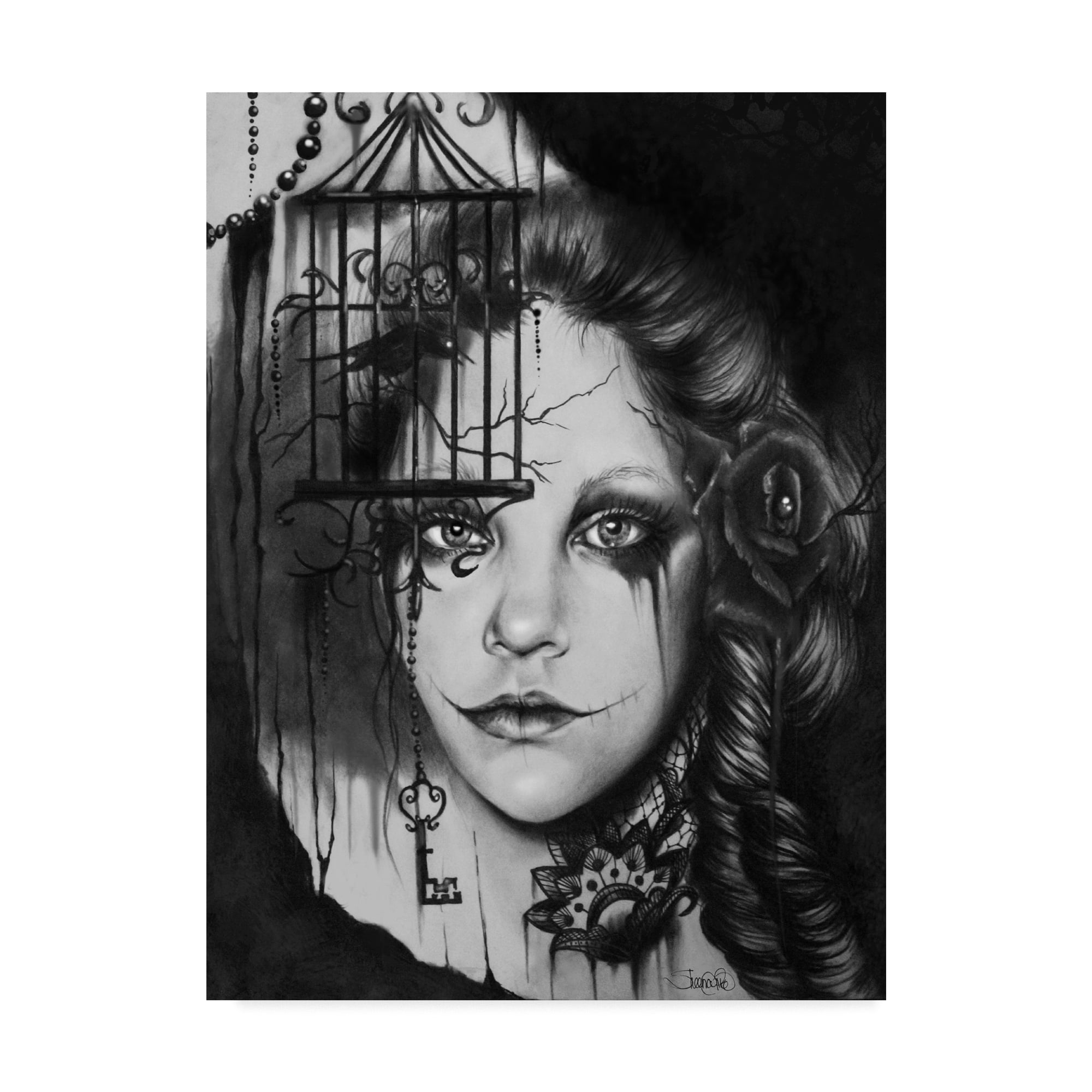 Trademark Fine Art 'Inner Demons' Canvas Art by Sheena Pike Art And Illustration