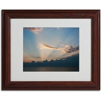 Trademark Fine Art "Inspiration Sunset II" by Kurt Shaffer, Wood Frame