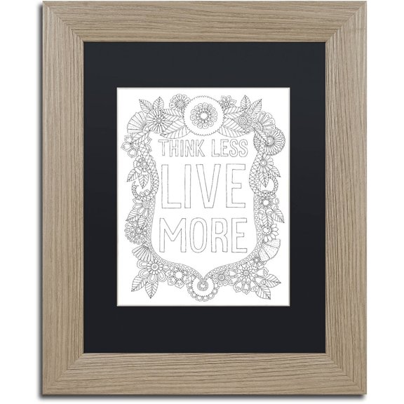 Trademark Fine Art "Inspirational Quotes 1" Canvas Art by Hello Angel, Black Matte, Birch Frame