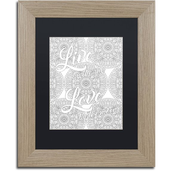 Trademark Fine Art "Inspirational Quotes 19" Canvas Art by Hello Angel, Black Matte, Birch Frame