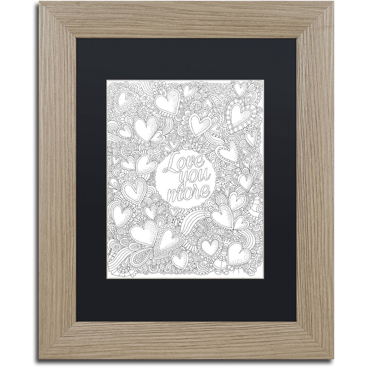 Trademark Fine Art "Inspirational Quotes 24" Canvas Art by Hello Angel, Black Matte, Birch Frame