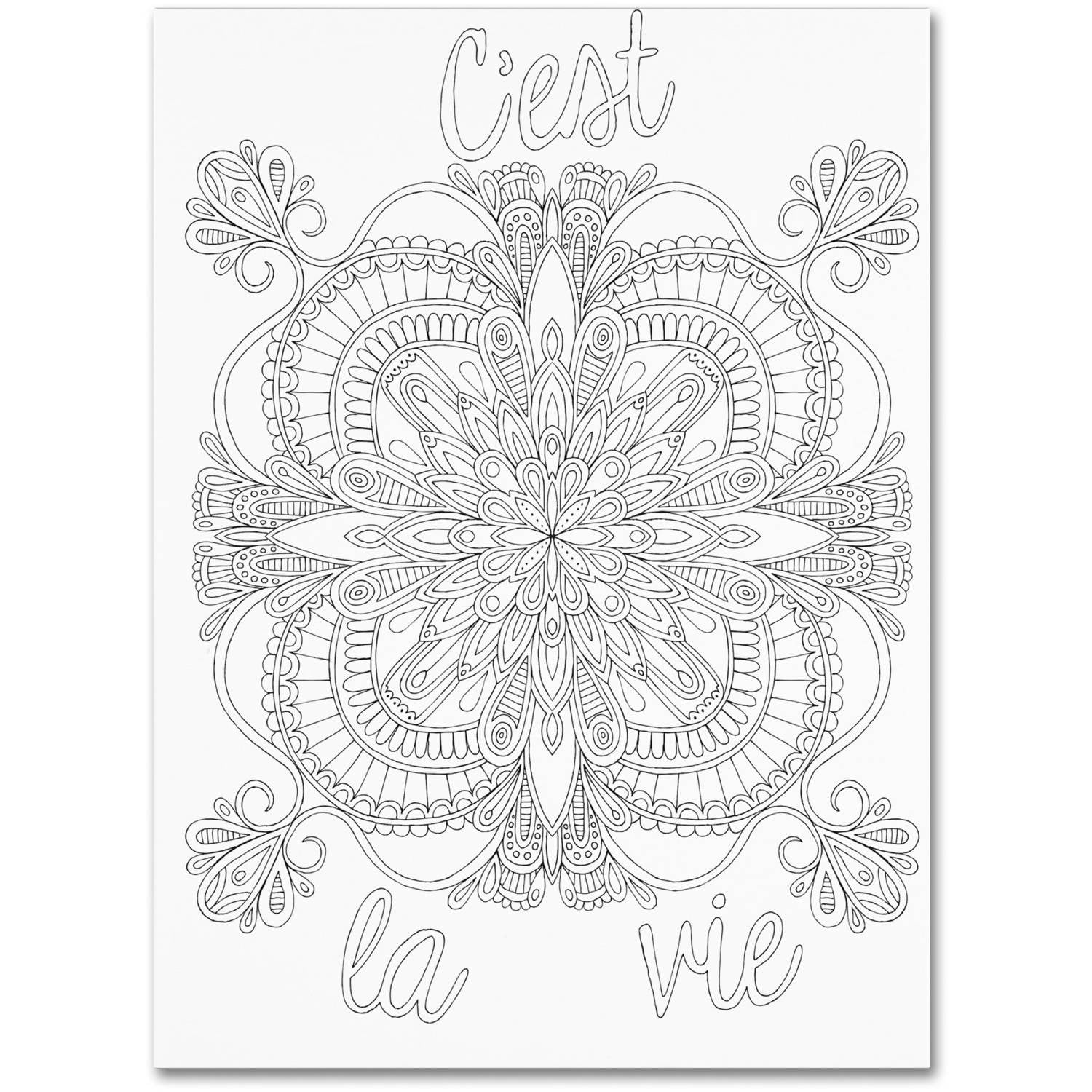 Trademark Fine Art "Inspirational Quotes 9" Canvas Art by Hello Angel
