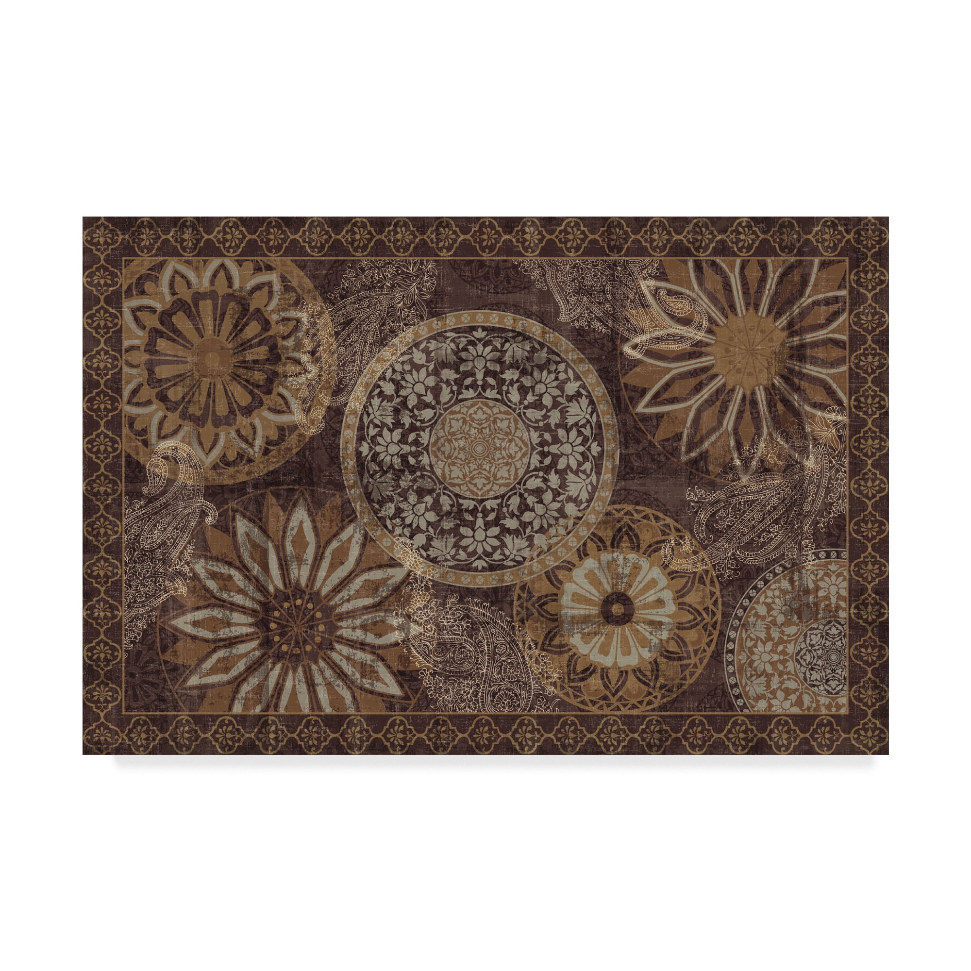 Trademark Fine Art 'Inspired India Dark' Canvas Art by Pela Studio