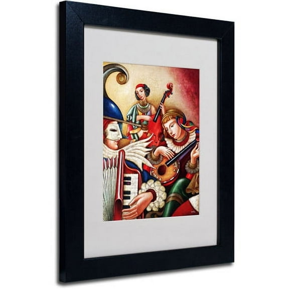 Trademark Fine Art "Inspiriacion" Canvas Art by Edgar Barrios, Black Frame