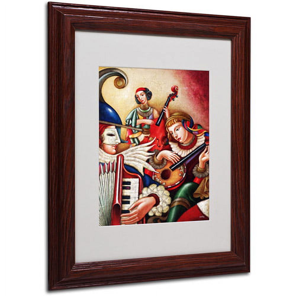 Trademark Fine Art "Inspiriacion" Canvas Art by Edgar Barrios, Wood Frame