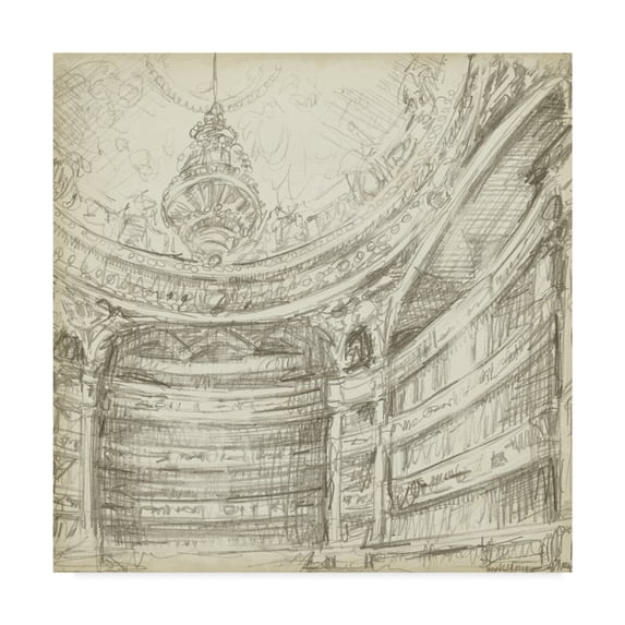 Trademark Fine Art 'Interior Architectural Study II' Canvas Art by Ethan Harper