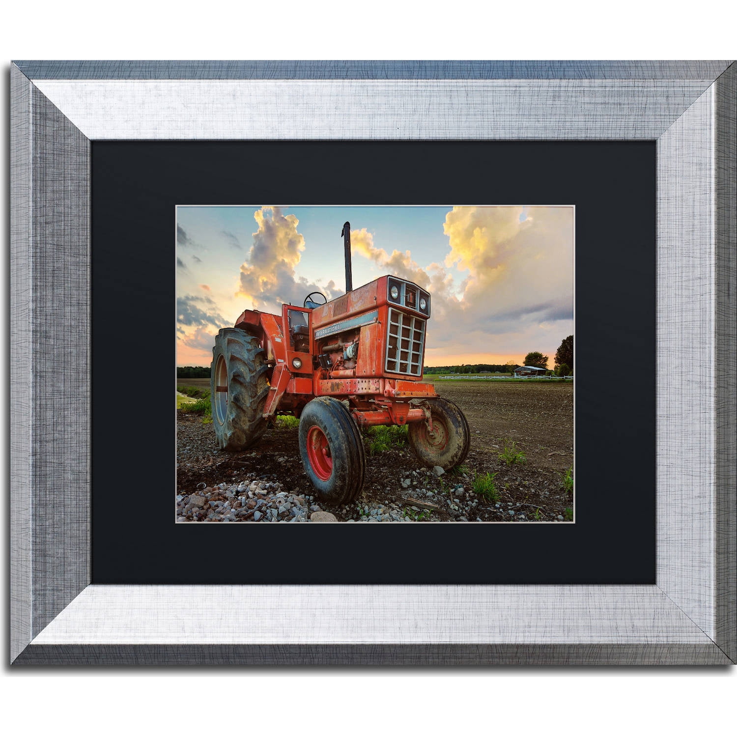 Trademark Fine Art "International" Canvas Art by Jason Shaffer, Black Matte, Silver Frame
