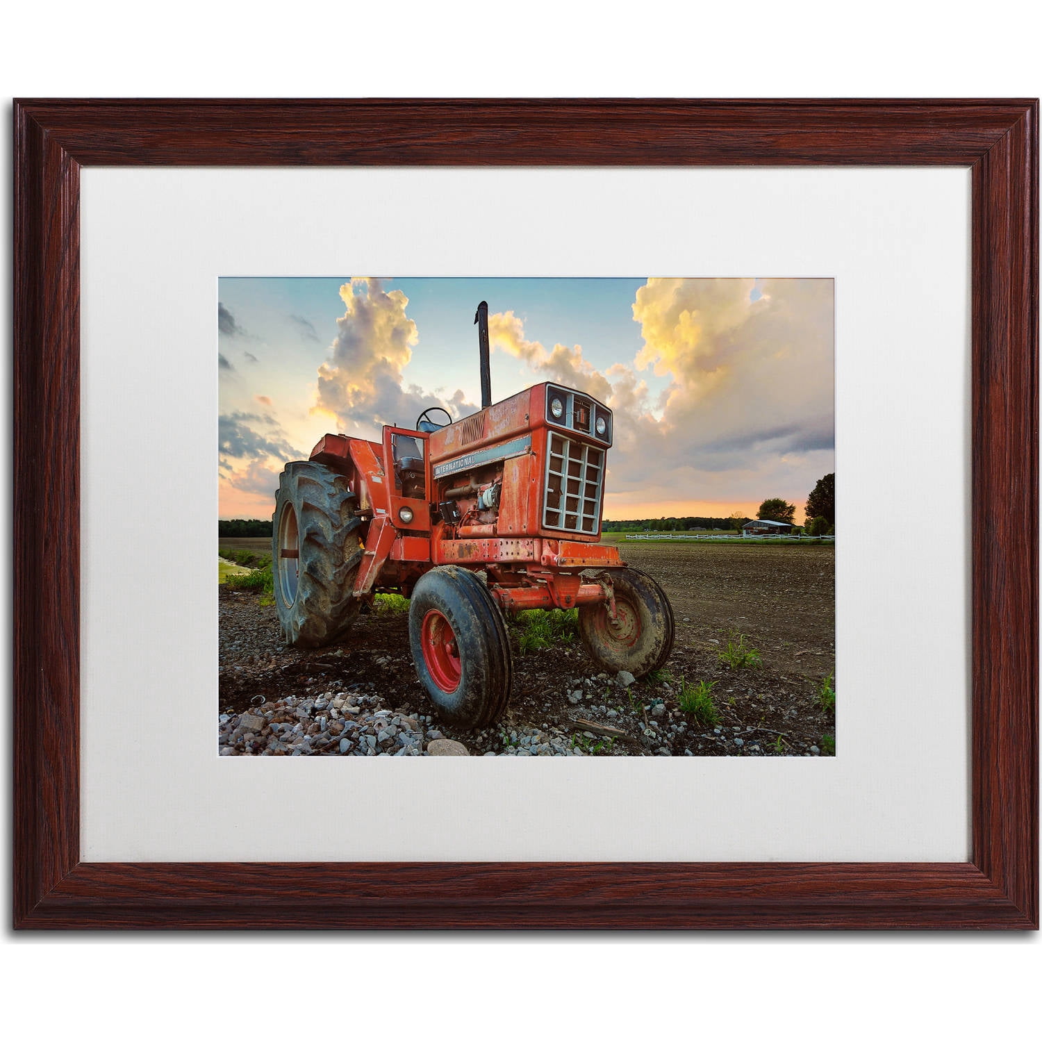 Trademark Fine Art "International" Canvas Art by Jason Shaffer, White Matte, Wood Frame