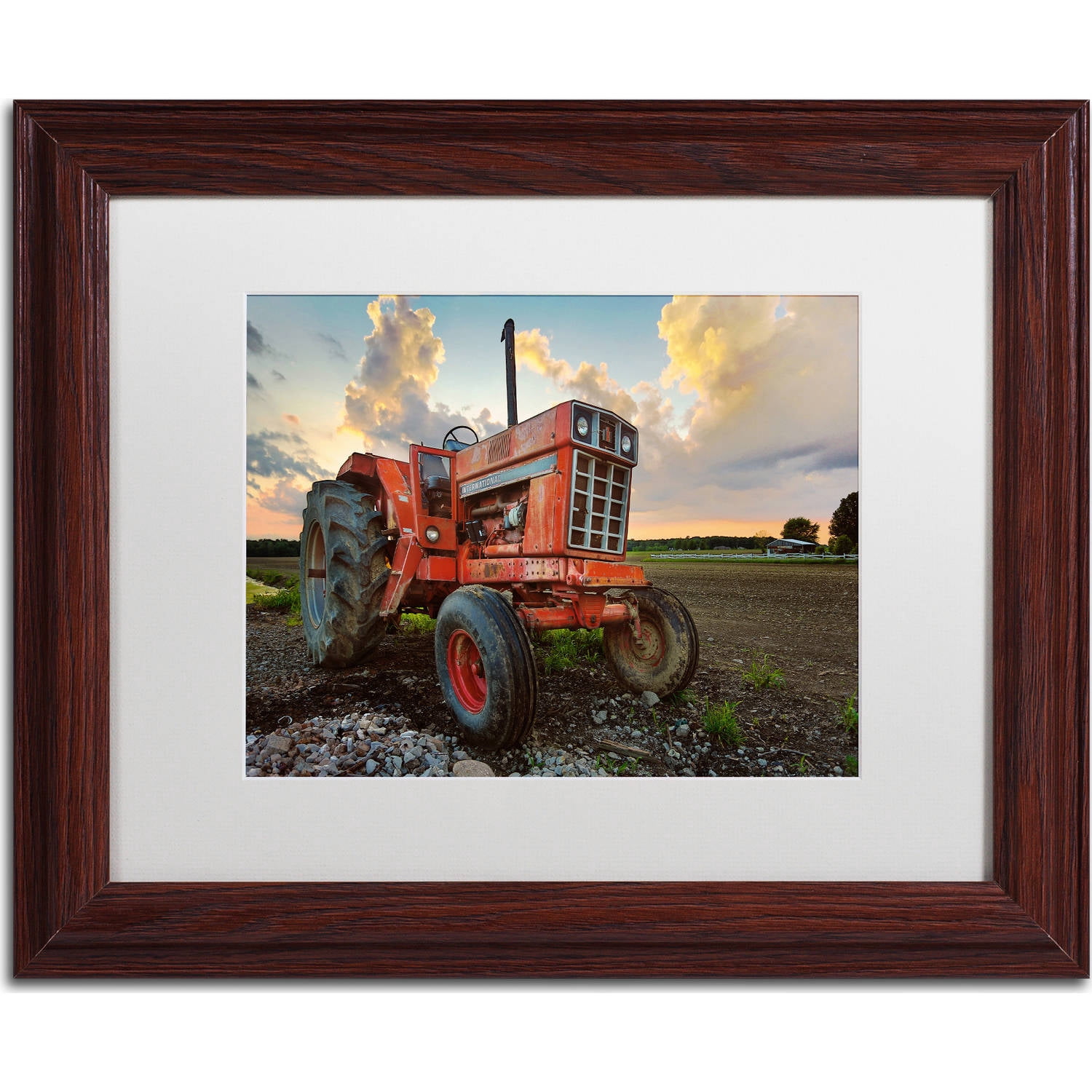 Trademark Fine Art "International" Canvas Art by Jason Shaffer, White Matte, Wood Frame