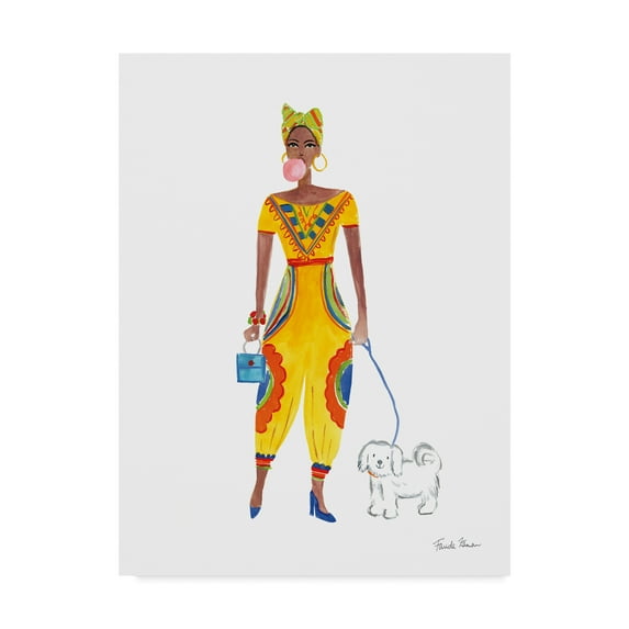 Trademark Fine Art 'International Girls I' Canvas Art by Farida Zaman