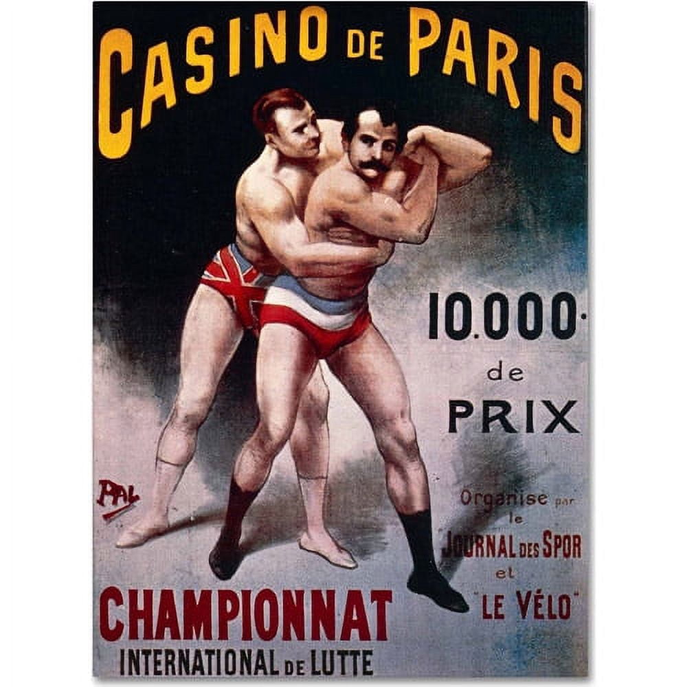 Trademark Fine Art "International Wrestling Championship" Canvas Art by Pal
