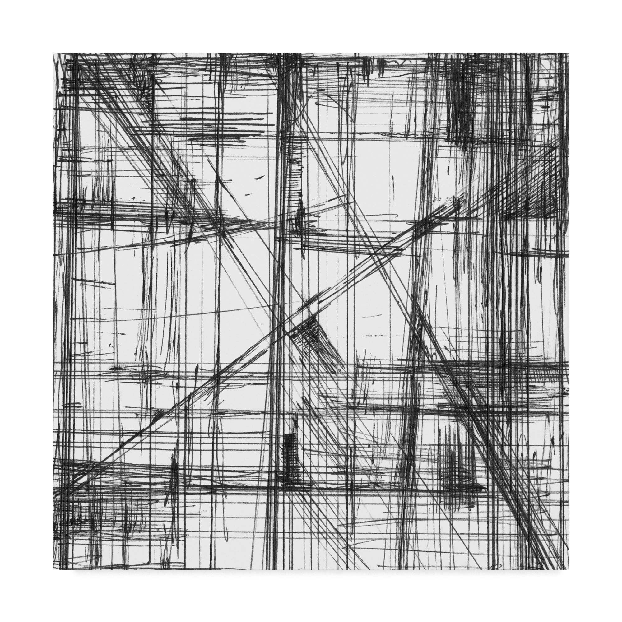 Trademark Fine Art 'Intersecting Lines II' Canvas Art by Ethan Harper