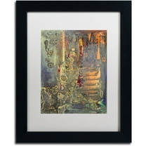 Trademark Fine Art "Into The Dark" Canvas Art by Pat Saunders-White, White Matte, Black Frame