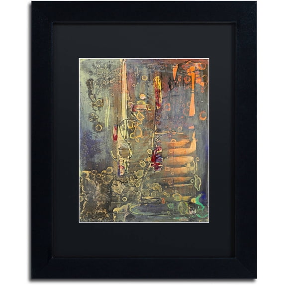 Trademark Fine Art "Into The Dark II" Canvas Art by Pat Saunders-White, Black Matte, Black Frame